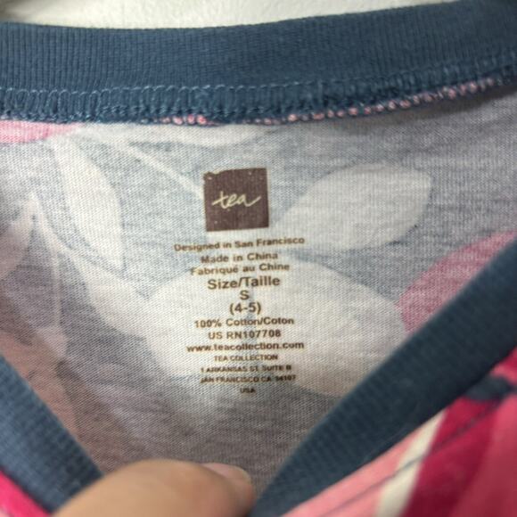 Tea Collection Floral Flutter Sleeve Top - Picture 3 of 5